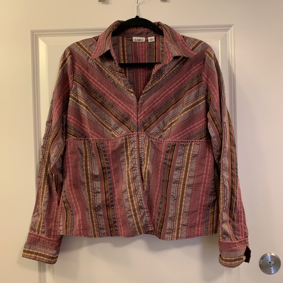 VTG Western Style Button-Down Long Sleeve Shirt - Picture 6 of 9